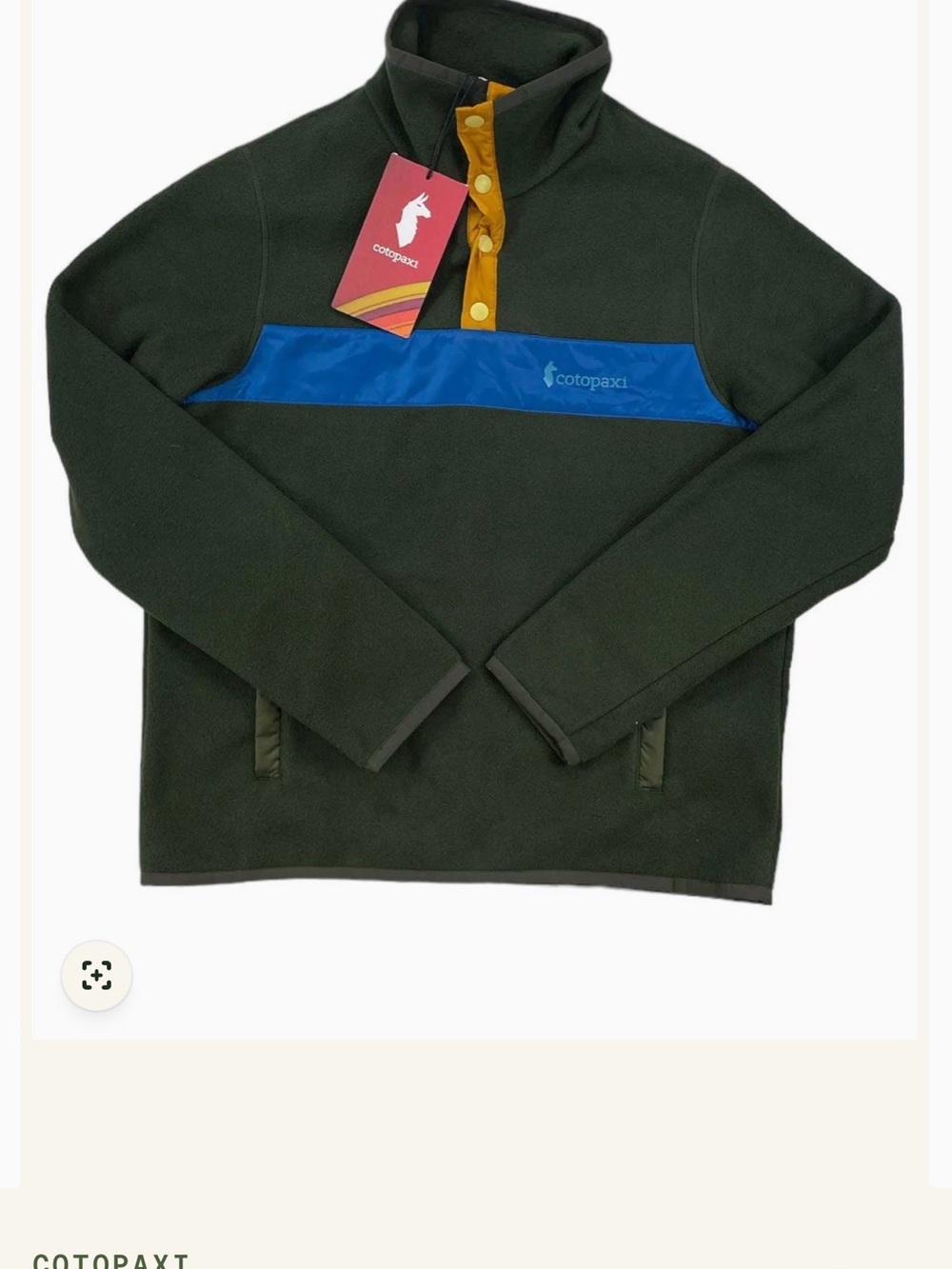 Cotopaxi Women’s Forest Green Fleece Pullover 1X EUC